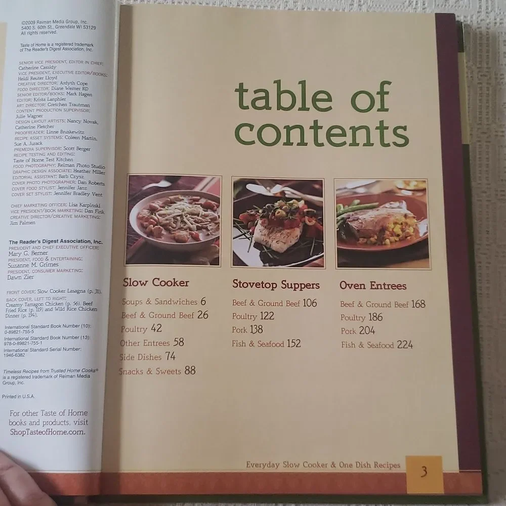 Taste of Home Everyday Slow Cooker & One Dish Recipes - Hard Cover (2009)